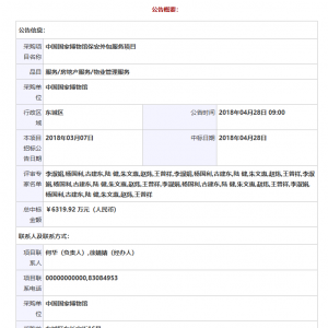 中國(guó)國(guó)家博物館保安外包服務(wù)項(xiàng)目中標(biāo)公告